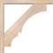 Ekena Millwork Balboa Block Smooth Bracket w/ Offset Brace, Douglas Fir, 3 1/2"W x 22"D x 22"H BKT0402X22X22BOA05SDF - alternate 2